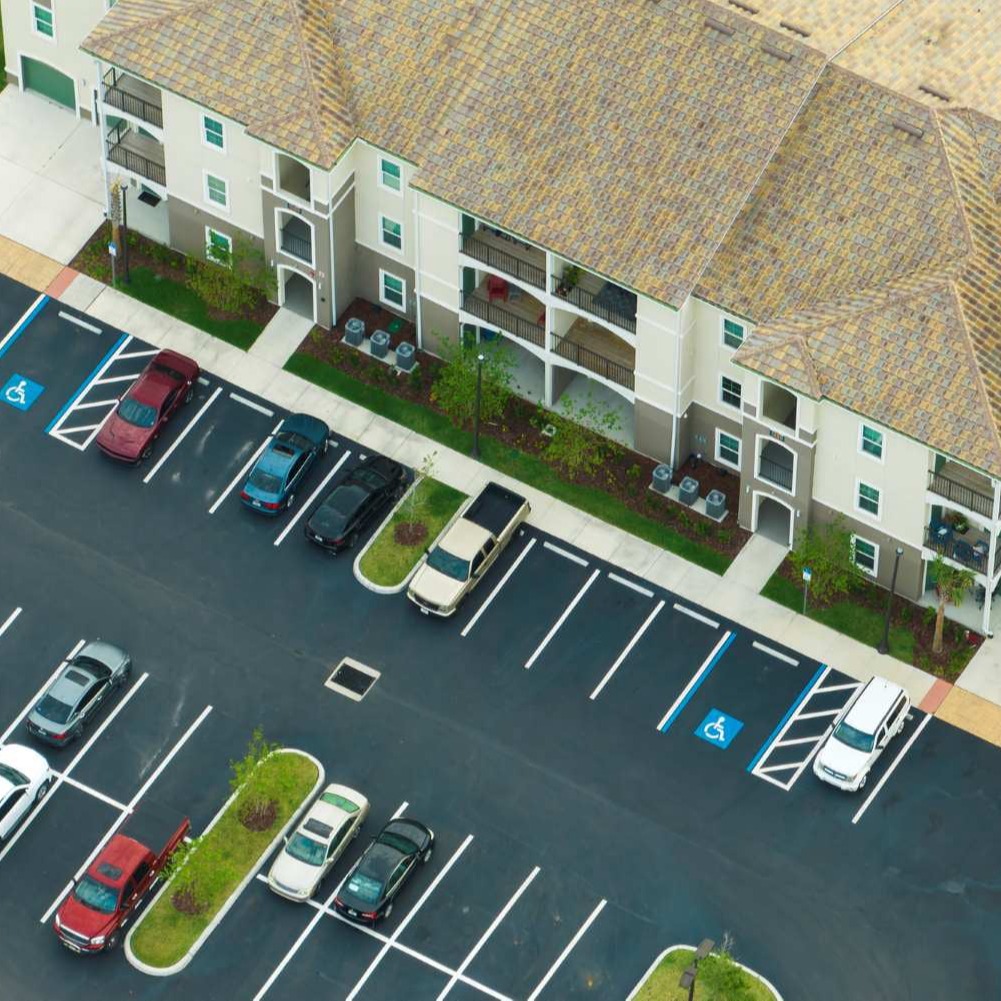 Line Striping Service for Parking Lots